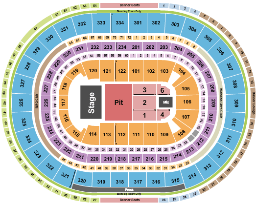United Center Niall Horan Seating Chart